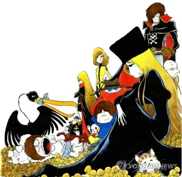 松本零士さんの作品のキャラクター（シルバートレイン提供）＝（聯合ニュース）