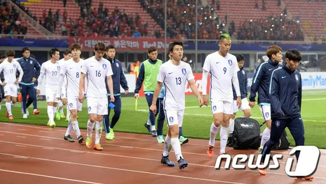 ＜W杯アジア予選＞韓国、中国に0-1で衝撃の敗戦（提供:news1）
