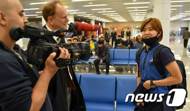 “決戦の地”北朝鮮・平壌（ピョンヤン）に入った女子サッカー韓国代表が、南北戦勝利と共にアジアカップ本戦進出に向け強い意志を見せた。