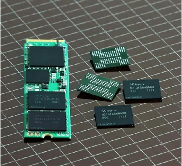 ＮＡＮＤ型フラッシュメモリー（ＳＫハイニックス提供）＝（聯合ニュース）