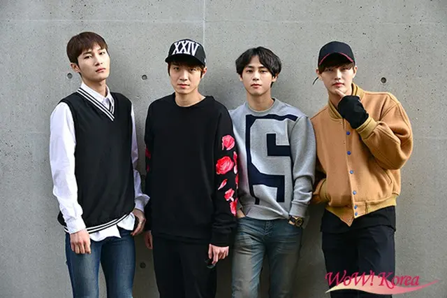 左からワンチョル(Apeace)、イルグン(TRITOPS*)、カラム(大国男児)、ヨンウク(Apeace)