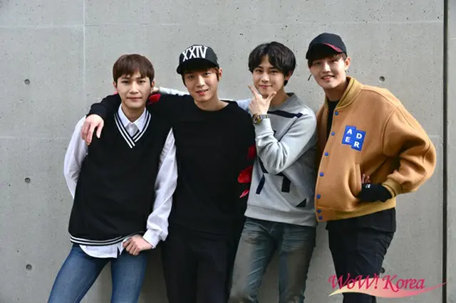 左からワンチョル(Apeace)、イルグン(TRITOPS*)、カラム(大国男児)、ヨンウク(Apeace)