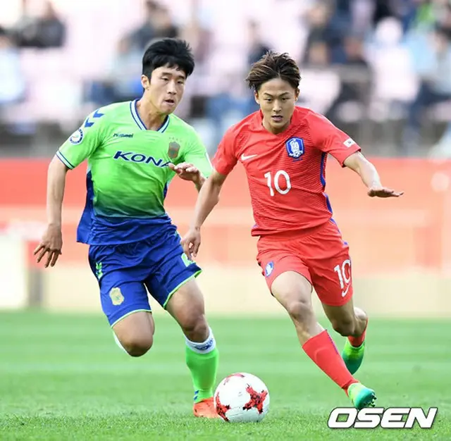 サッカーU-20 W杯控える”韓国のメッシ”イ・スンウ、全北戦終えて「相手の牽制に勝たなければ…」