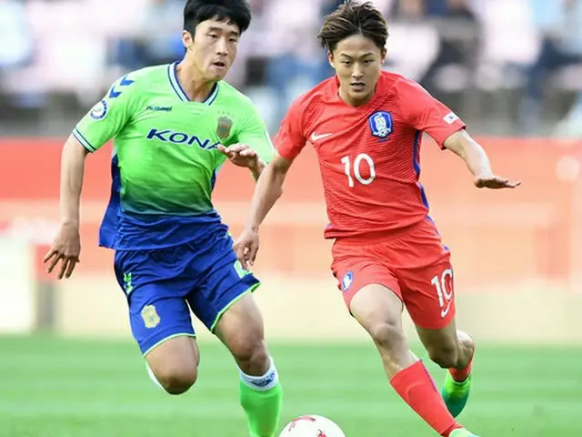 サッカーU-20 W杯控える”韓国のメッシ”イ・スンウ、全北戦終えて「相手の牽制に勝たなければ…」