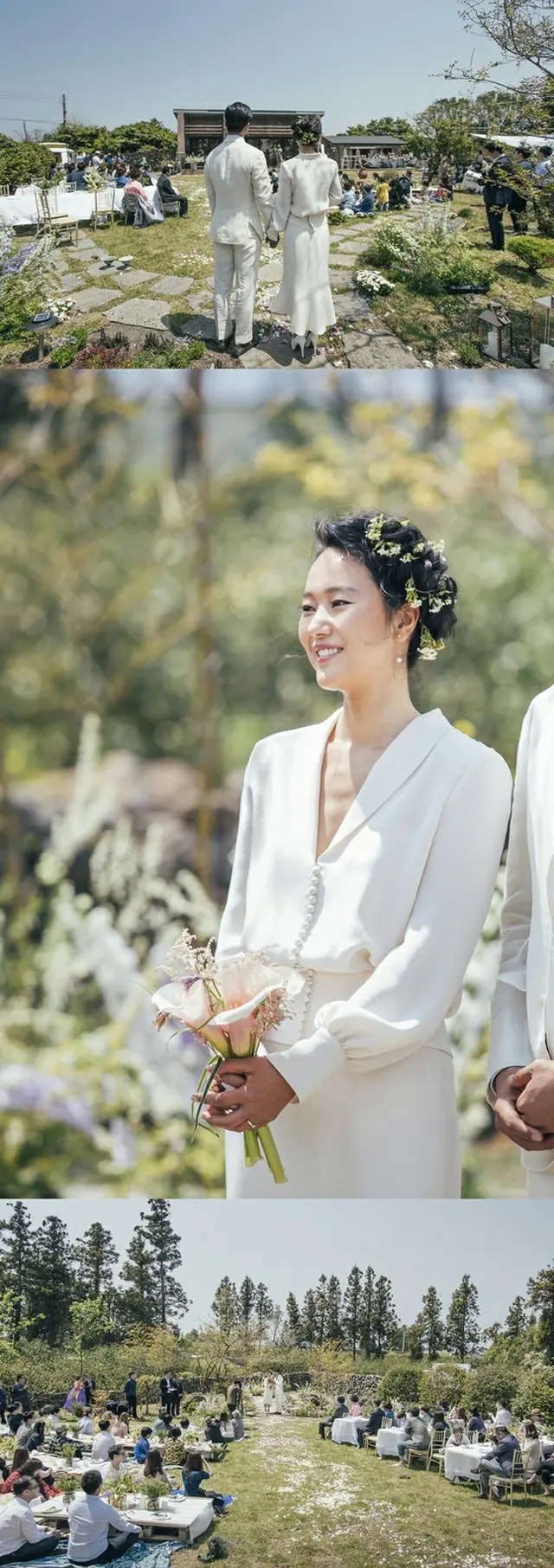 ”4月の新婦”ユン・ジンソ、ガーデンウェディングを写真で公開（提供:news1）