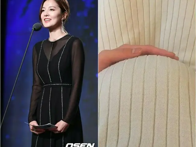 女優キム・ソンウン、第2子誕生が間近 「いつ出てきてくれるの？」