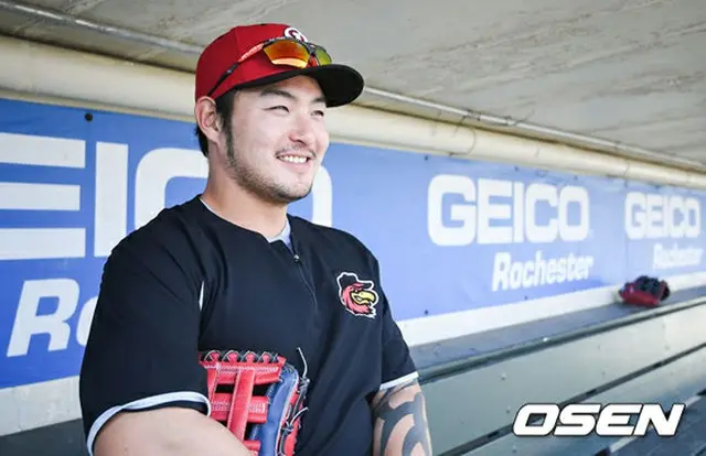 韓国出身のメジャーリーガー、パク・ビョンホ（30、ロチェスター・レッドウイングス）が安打を放った。