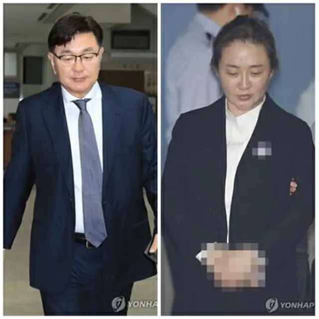 キム被告（左）と妻のパク被告（資料写真）＝（聯合ニュース）