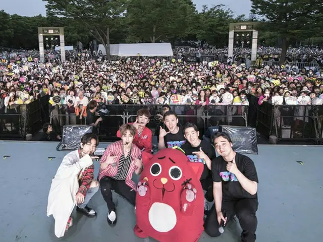 【公演レポ】「EXO-CBX」、フリーショーケースで新曲「Girl Problems」初披露！ジャンポケ、にゃんごすたーが応援
