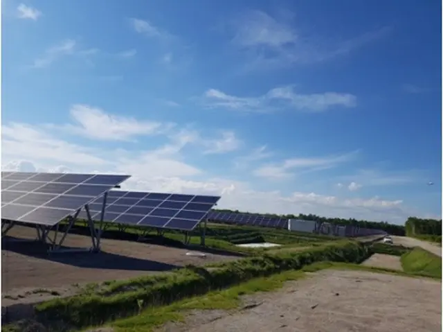 千歳市の太陽光発電所（韓国電力公社提供）＝（聯合ニュース）
