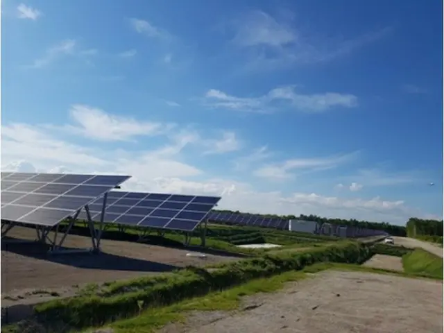 千歳市の太陽光発電所（韓国電力公社提供）＝（聯合ニュース）
