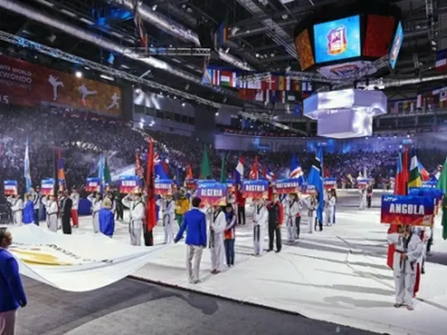 １５年にロシアで開催された前回大会の開会式（ＷＴＦ提供）＝（聯合ニュース）