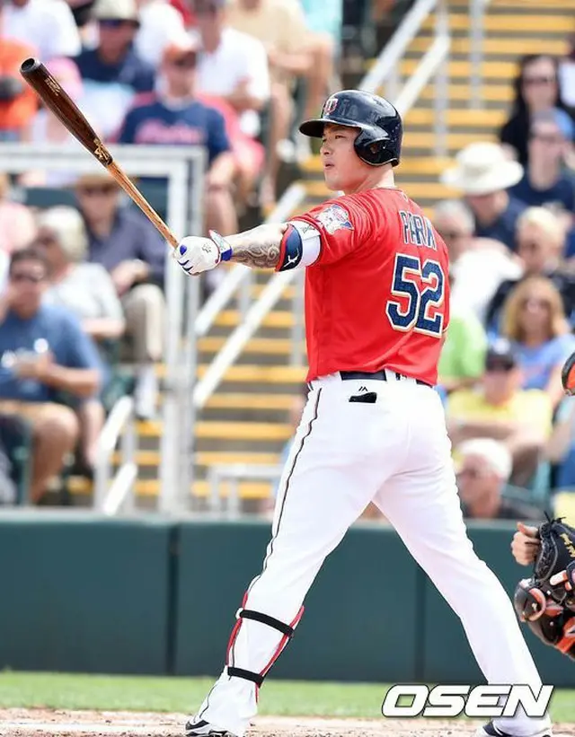 ＜MLB＞パク・ビョンホ、2G連続マルチヒット…打率.228に（提供:OSEN）
