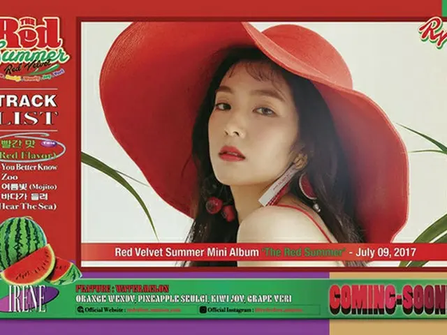 韓国ガールズグループ「Red Velvet」がニューミニアルバム「The Red Summer」で夏の歌謡界を熱くする。（提供:OSEN）