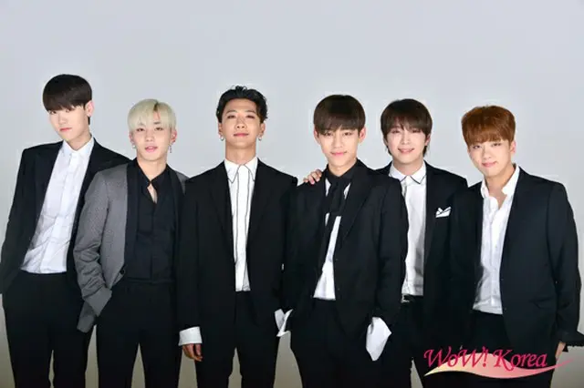「B.A.P」左からZELO、ジョンアプ、バン・ヨングク、デヒョン、ヒムチャン、ヨンジェ