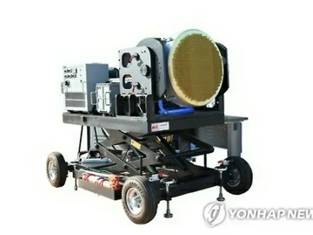 ＡＥＳＡレーダーの試作品（国防科学研究所提供）＝（聯合ニュース）