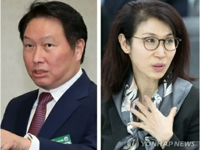 崔泰源会長と妻の盧素英氏（資料写真）＝（聯合ニュース）