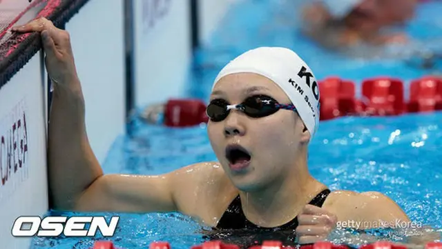 韓国の競泳選手キム・ソヨン（23）が最善の結果を残した。