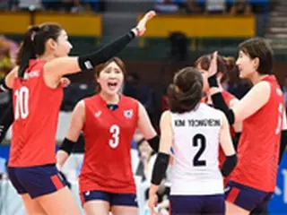 ＜女子バレー＞韓国代表、ニュージーランドに3-0完勝＝アジア選手権