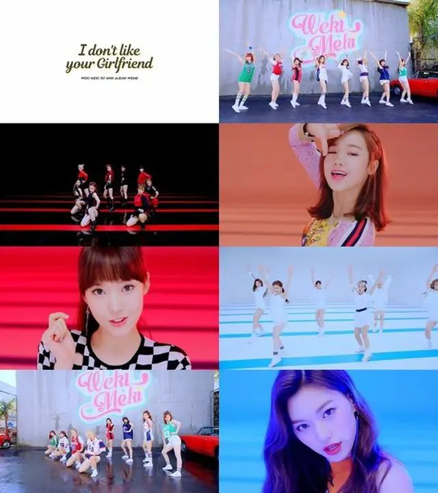 今月8日にデビューした韓国ガールズグループ「Weki Meki」のデビュー曲が、公開から1日も経たずに再生回数100万回を突破した。（提供:OSEN）