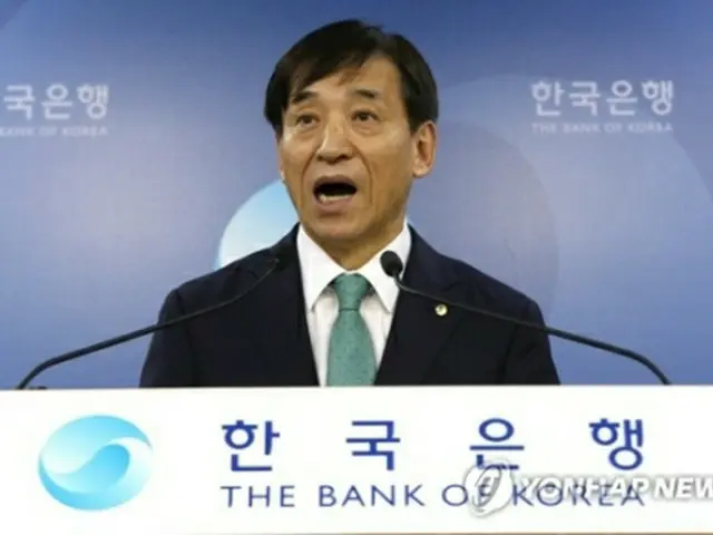 韓国銀行の李総裁＝（聯合ニュース）