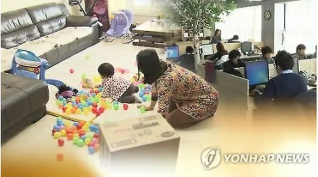 ９月から育児休暇中の給与額が引き上げられる（イメージ）＝（聯合ニュースＴＶ）