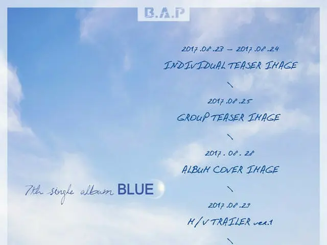 「B.A.P」、7thシングルアルバム「BLUE」で9月5日にカムバック！（提供:OSEN）