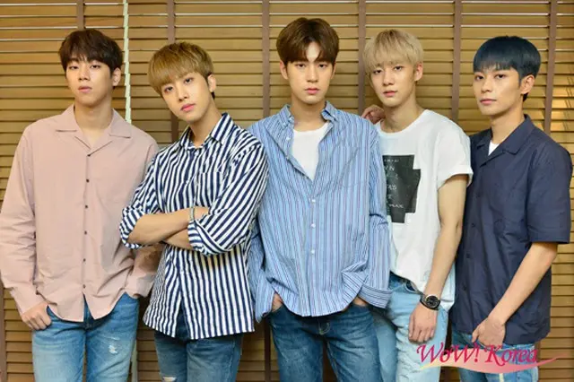 「KNK」左からキム・ユジン、チョン・インソン、パク・スンジュン、キム・ジフン、オ・ヒジュン