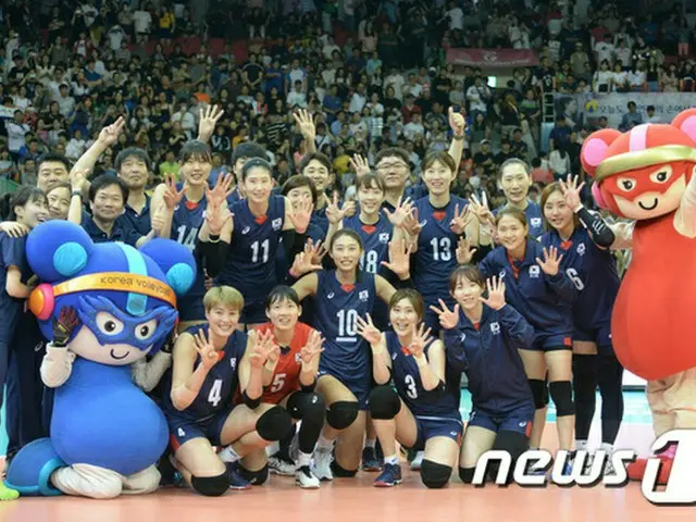 韓国バレーボール女子代表、5日に日本と対戦＝グラチャンバレー2017（提供:news1）