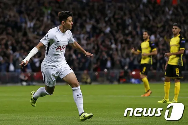 韓国出身のサッカー選手、ソン・フンミン（25、トッテナム・ホットスパー）がボルシア・ドルトムント（ドイツ）を相手に、今シーズン初のゴールを決め、チームの勝利を導いた。