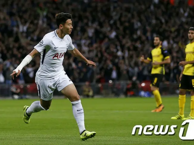 韓国出身のサッカー選手、ソン・フンミン（25、トッテナム・ホットスパー）がボルシア・ドルトムント（ドイツ）を相手に、今シーズン初のゴールを決め、チームの勝利を導いた。