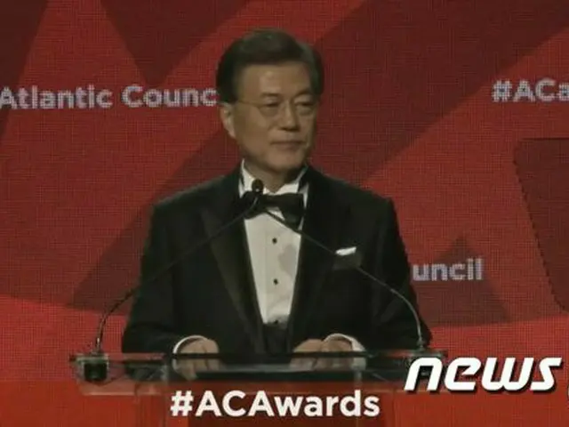 文大統領、”グローバル市民賞”を受賞