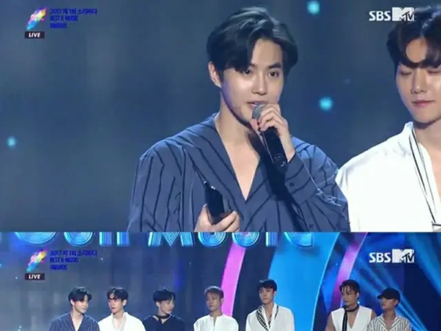 韓国ボーイズグループ「EXO」が、人気賞を受賞した。（提供:news1）