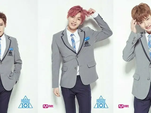 韓国Mnet「プロデュース101（PRODUCE 101）シーズン2」出身の練習生パク・ウダム（22）、ウ・ジンヨン（20）、チョ・ヨングン（22）が「MIX NINE」に出演する。（提供:news1）