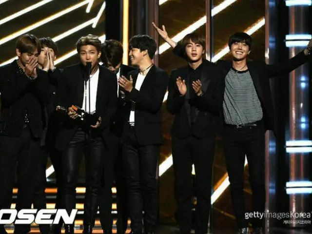 歌手ブランド評判2017年10月のビッグデータ分析結果、1位となった「防弾少年団」。（提供:OSEN）