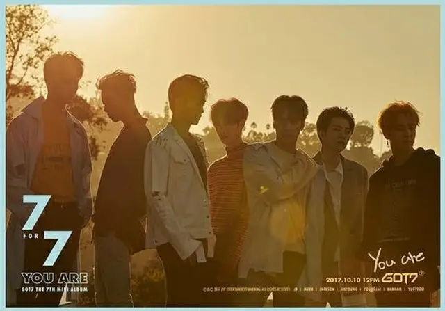 韓国ボーイズグループ「GOT7」が、ニューアルバム「7 for 7」のショーケースを開催する。（提供:OSEN）