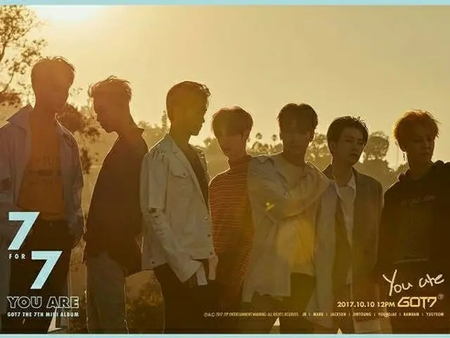 韓国ボーイズグループ「GOT7」が、ニューアルバム「7 for 7」のショーケースを開催する。（提供:OSEN）