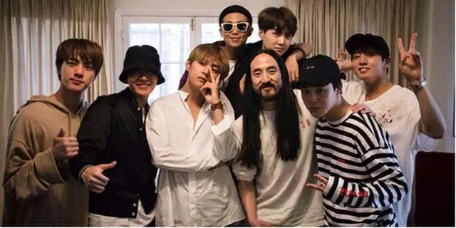 日系アメリカ人DJ・音楽PDのスティーヴ・アオキ、「防弾少年団」とのコラボに言及（提供:OSEN）