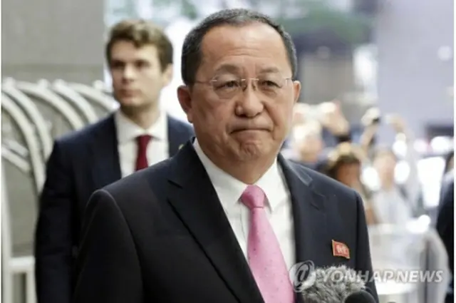 ９月２５日、国連総会に出席するため米ニューヨークを訪問した李外相（資料写真）＝（聯合ニュース）