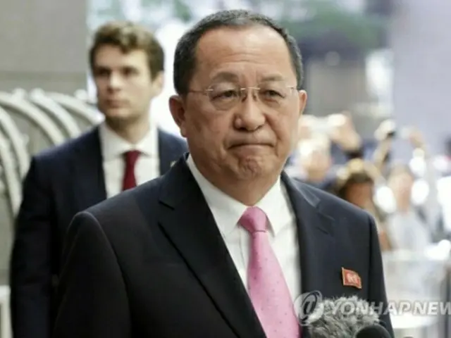 ９月２５日、国連総会に出席するため米ニューヨークを訪問した李外相（資料写真）＝（聯合ニュース）