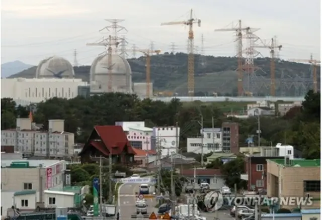 建設が一時中断されている新古里原発５、６号機＝（聯合ニュース）