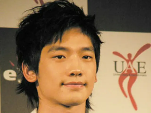 18日、記者会見でのRain(ピ)
