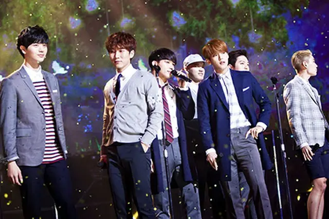 人気アイドルグループ「BTOB」が、4冠を達成した。（写真提供:osen)