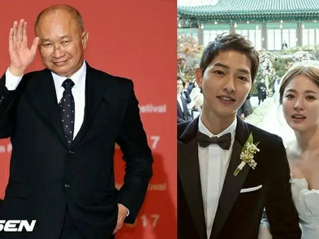 中国のジョン・ウー監督、ソン・ヘギョの結婚をお祝い（提供:OSEN）