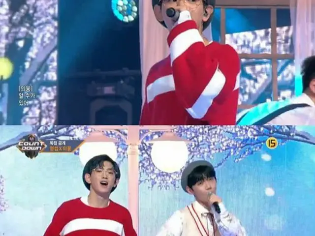 韓国Mnetの「プロデュース101（PRODUCE 101）シーズン2」に出演していたアン・ヒョンソプとイ・ウィウンが、音楽番組のデビューを飾った。（提供:OSEN）