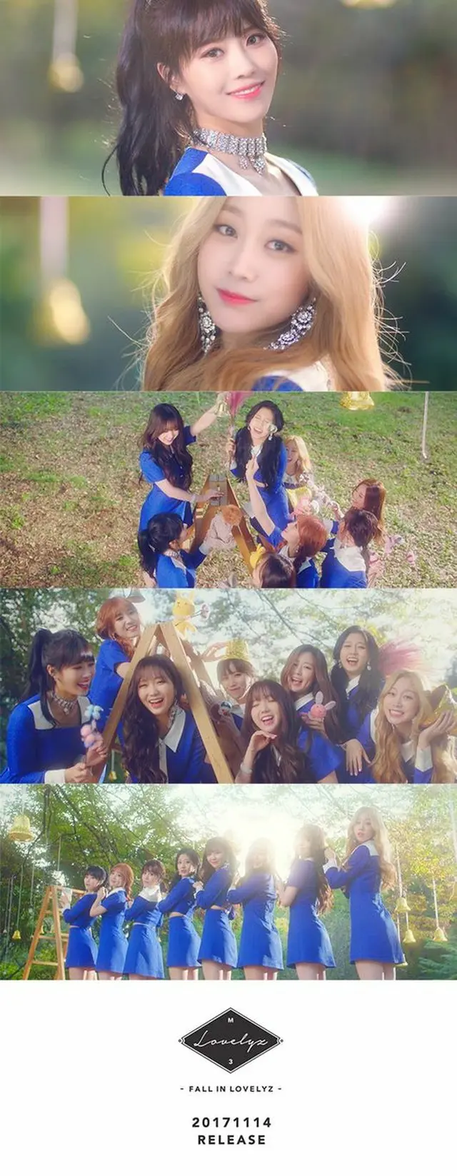 「LOVELYZ」のニューアルバムのタイトル曲「Twinkle」のミュージックビデオのティーザーが公開された。（提供:OSEN）