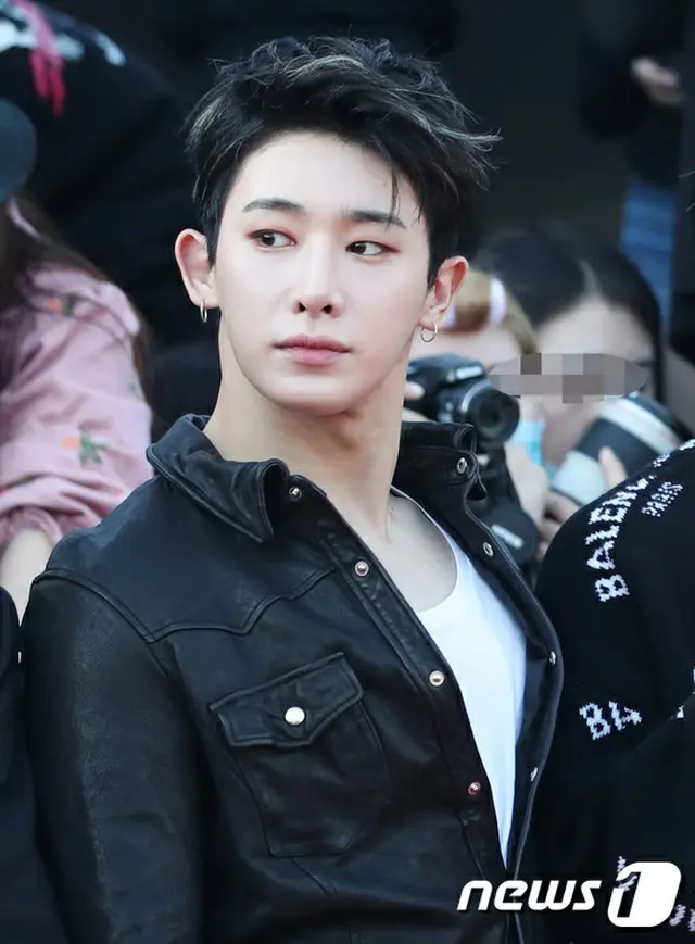 韓国アイドルグループ「MONSTA X」ウォノが髄膜炎の疑いでショーケースに参加できなかった。（提供:news1）