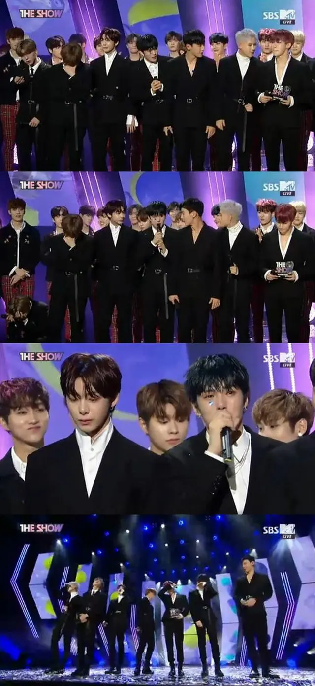 韓国ボーイズグループ「MONSTA X」が、デビューしてから初めて音楽番組で1位を獲得した。（提供:OSEN）