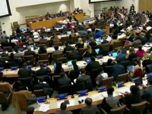 国連総会第３委員会（人権）が北朝鮮の人権侵害を非難する決議を採択した（国連ウェブＴＶより）＝（聯合ニュース）
