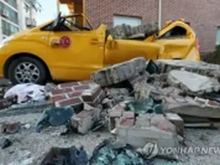 韓国南東部の地震　３９人重軽傷＝余震で建物被害拡大も